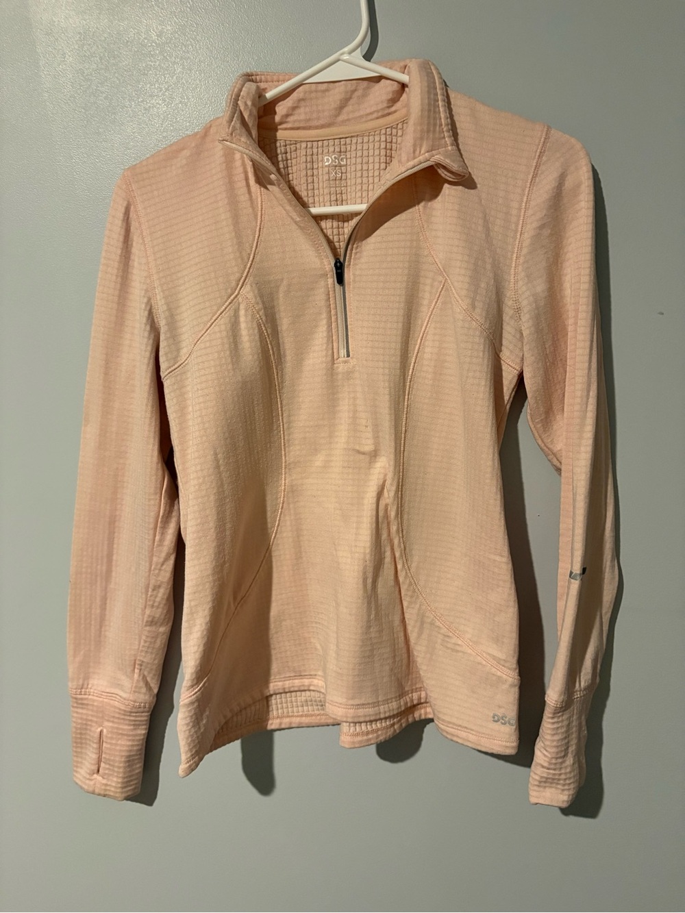 DSG Light Peach Quarter-Zip Pullover